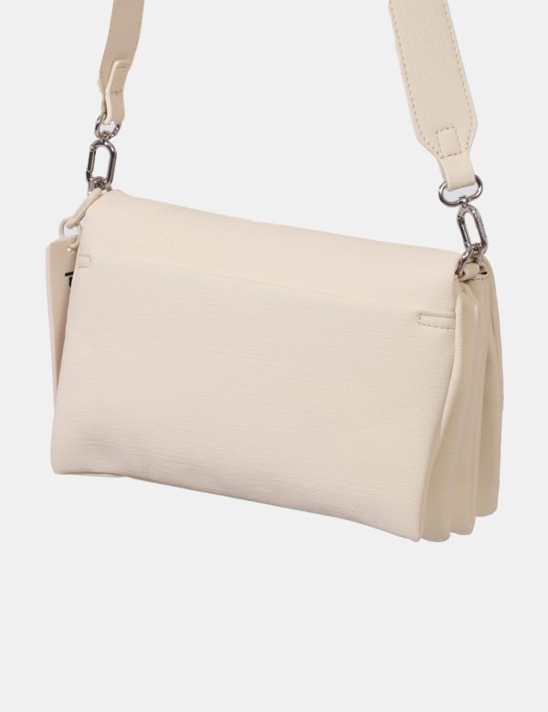 Borsa Desigual Beige - Borsa a tracolla di piccole dimensioni in total beige. La bag si compone di doppio scompartimento int