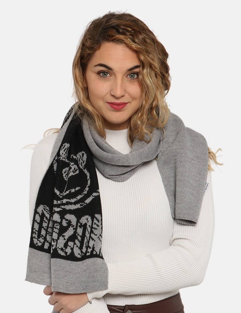 foulard da donna scontati - Sciarpa Moschino grigio