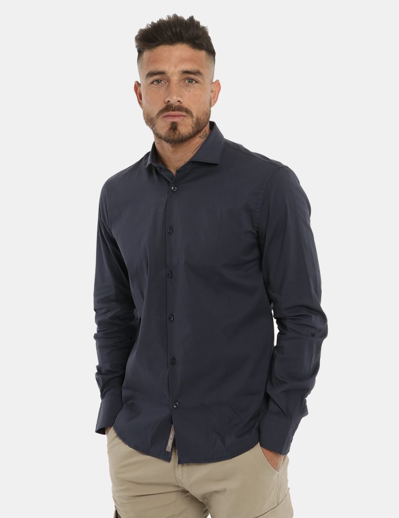 Camicia Yes Zee blu navy