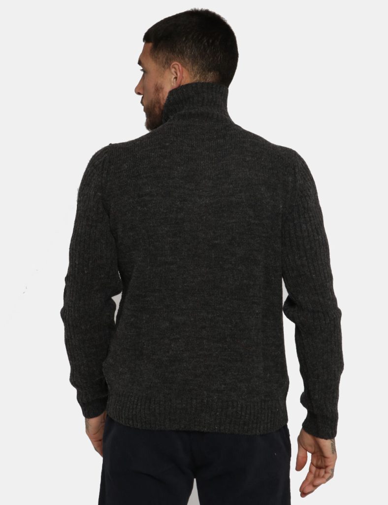 Maglione Fred Mello grigio - COMPOSIZIONE E VESTIBILITÀ:64% acrilico 28% lana 8% poliamideIl modello è alto 178 cm e indossa