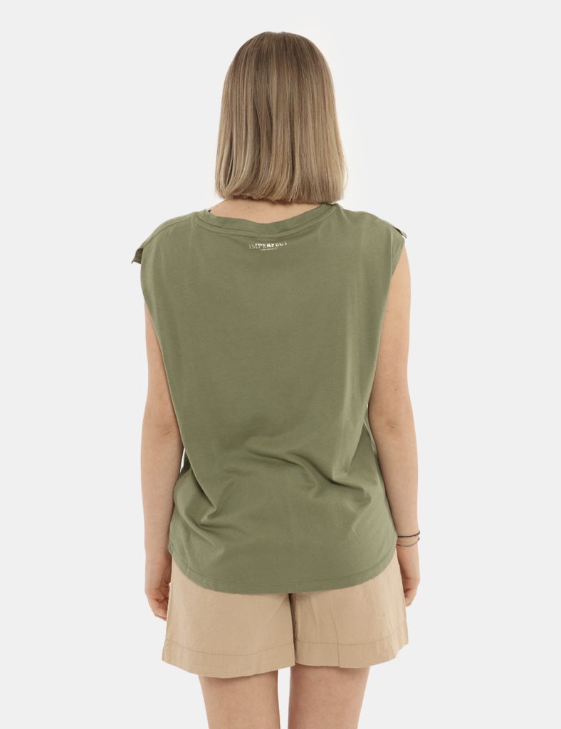 Imperfect donna outlet - T-shirt Imperfect verde