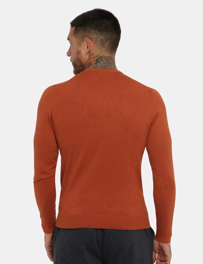 Maglia Maison du Cachemire arancione - COMPOSIZIONE E VESTIBILITÀ:40% lana 20% cotone 20% viscosa 10% poliamide 10% cachemir