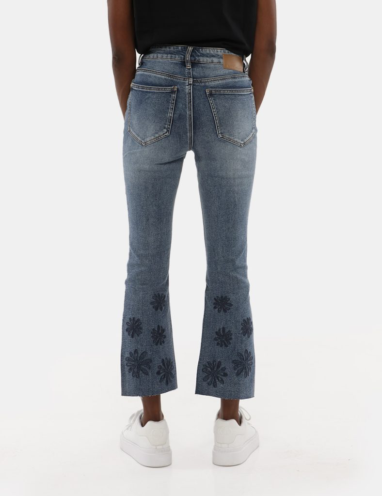 Outlet jeans da donna scontati - Jeans Desigual flare cropped