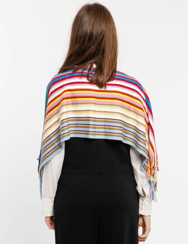 Missoni donna outlet  - Poncho Missoni con frange