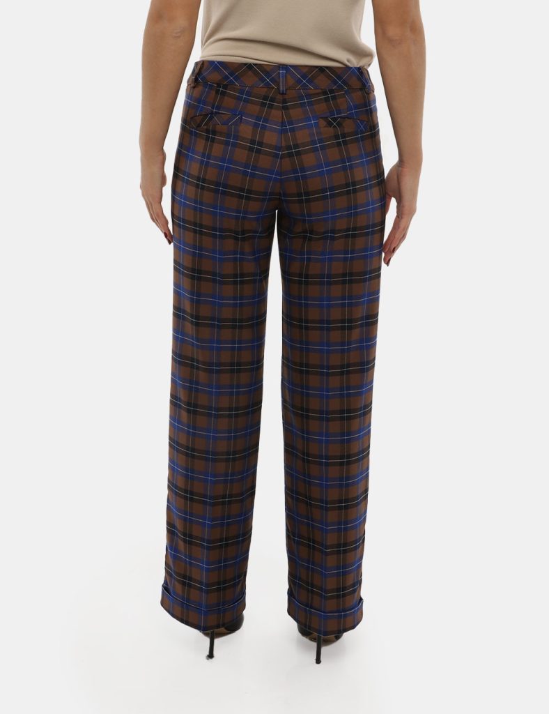 Pantaloni stretti attillati da donna scontati - Pantalone Vougue in tartan