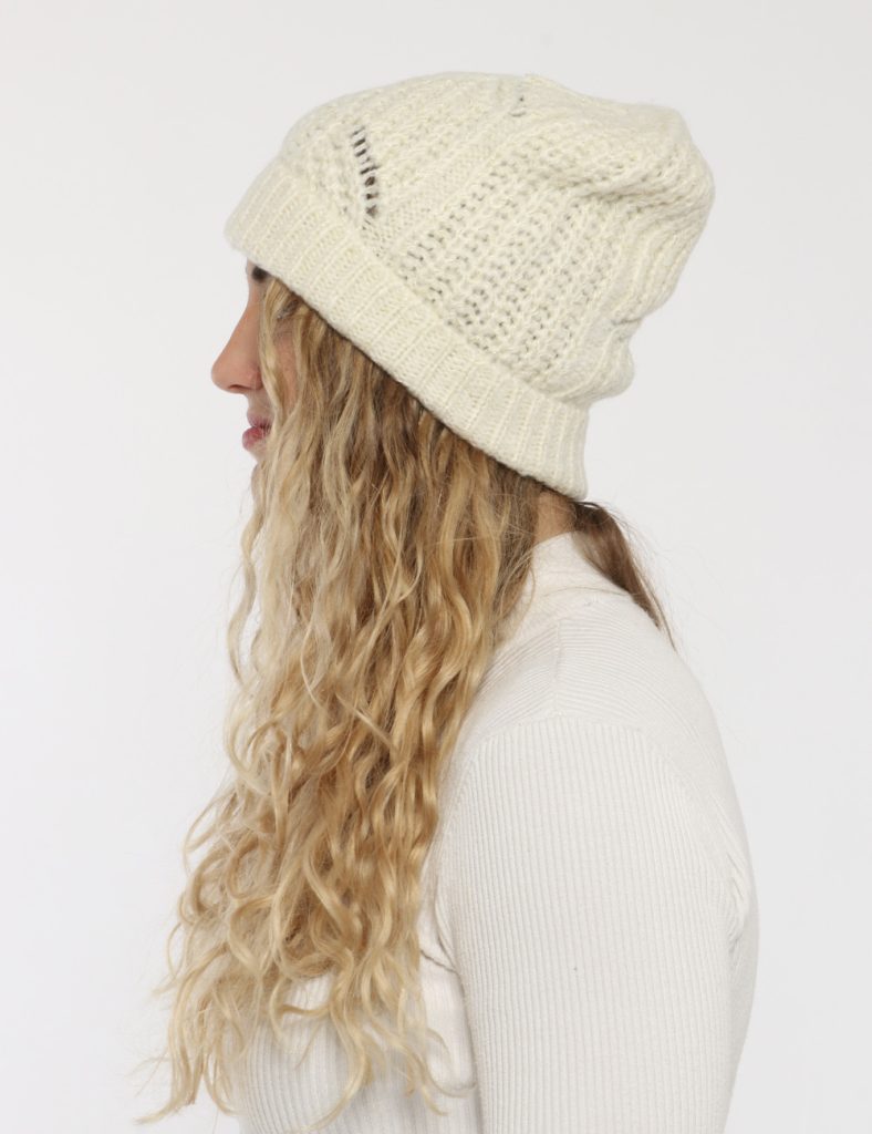 Fracomina outlet - Cappello Fracomina bianco lurex