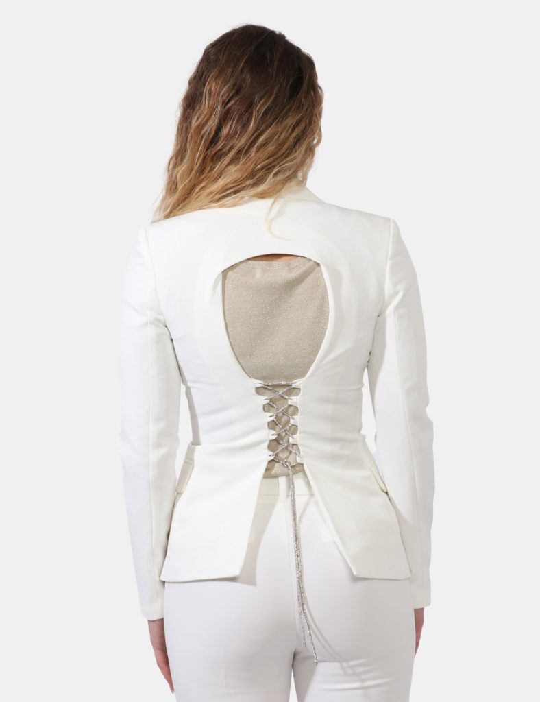 Giacca elegante da donna scontata - Giacca Yes Zee Bianco