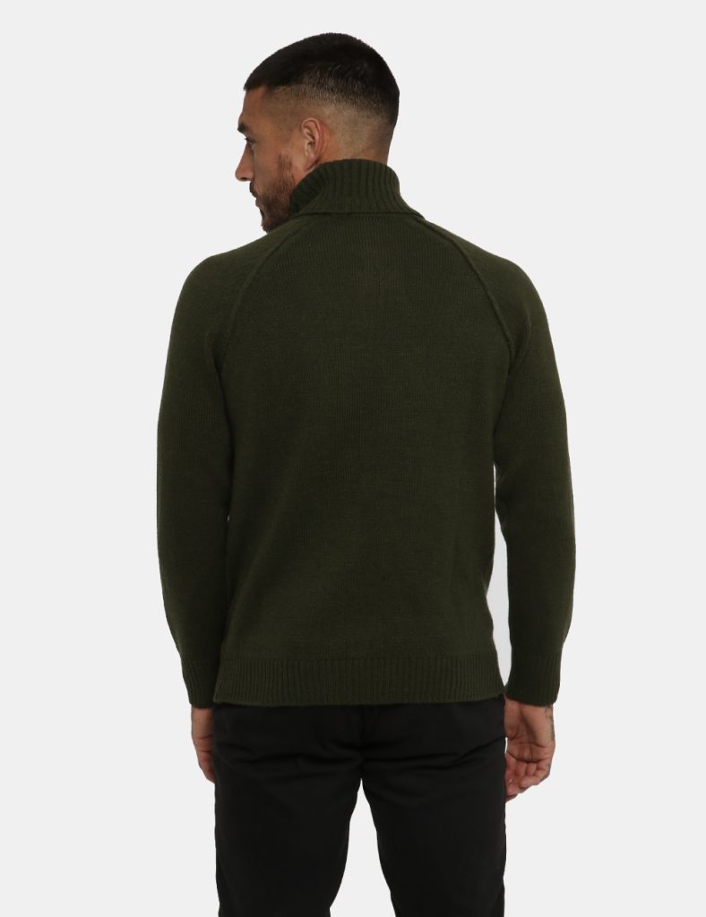 Maglione Goha dolcevita panna - COMPOSIZIONE E VESTIBILITÀ:98% cotone 2% elastaneIl modello è alto 178 cm e indossa la tagli