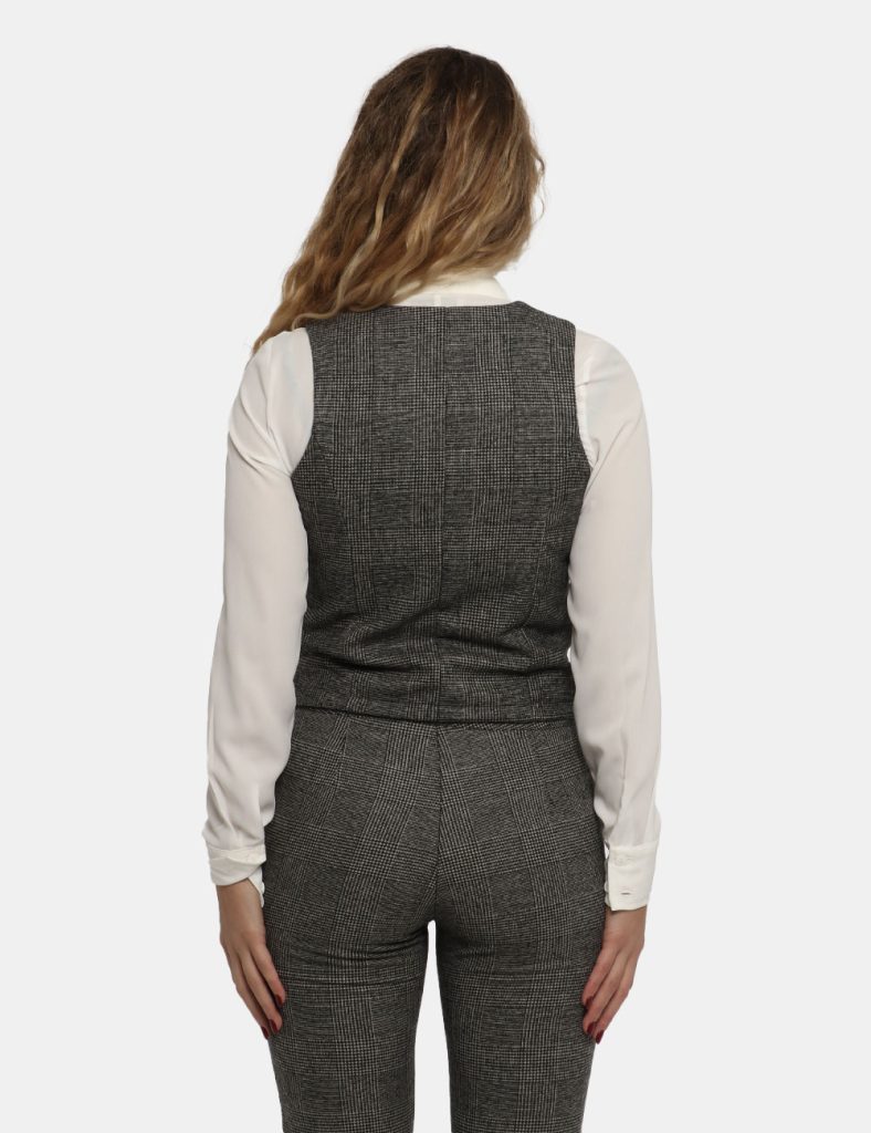 Gilet Vougue bianco/nero