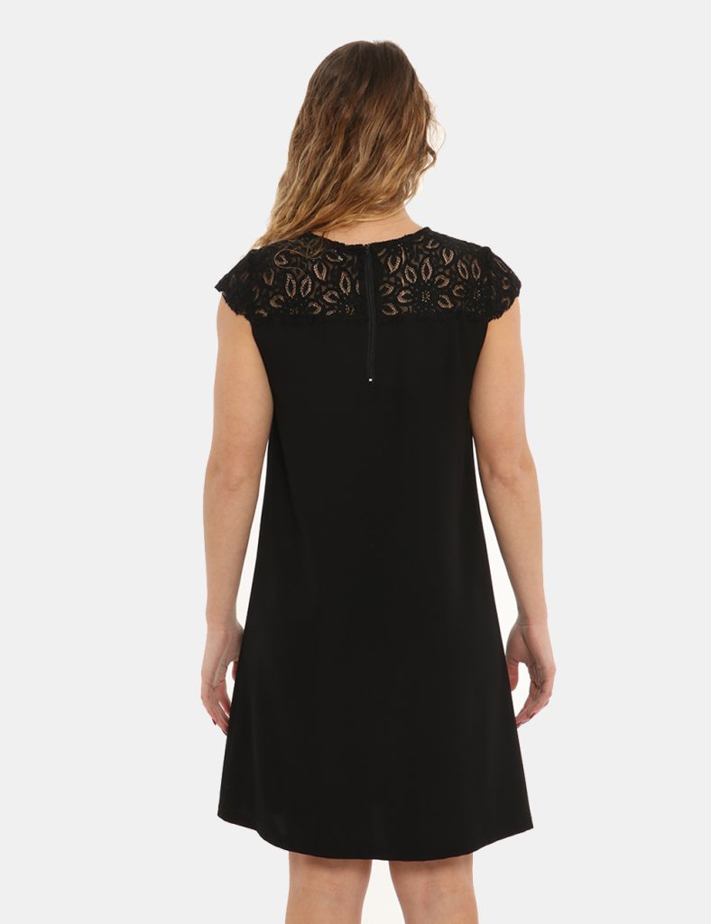 Abbigliamento donna scontato - Vestito Vougue ricamato nero