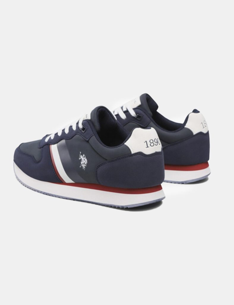 Scarpe firmate da uomo - Scarpe Us Polo blu/rosso