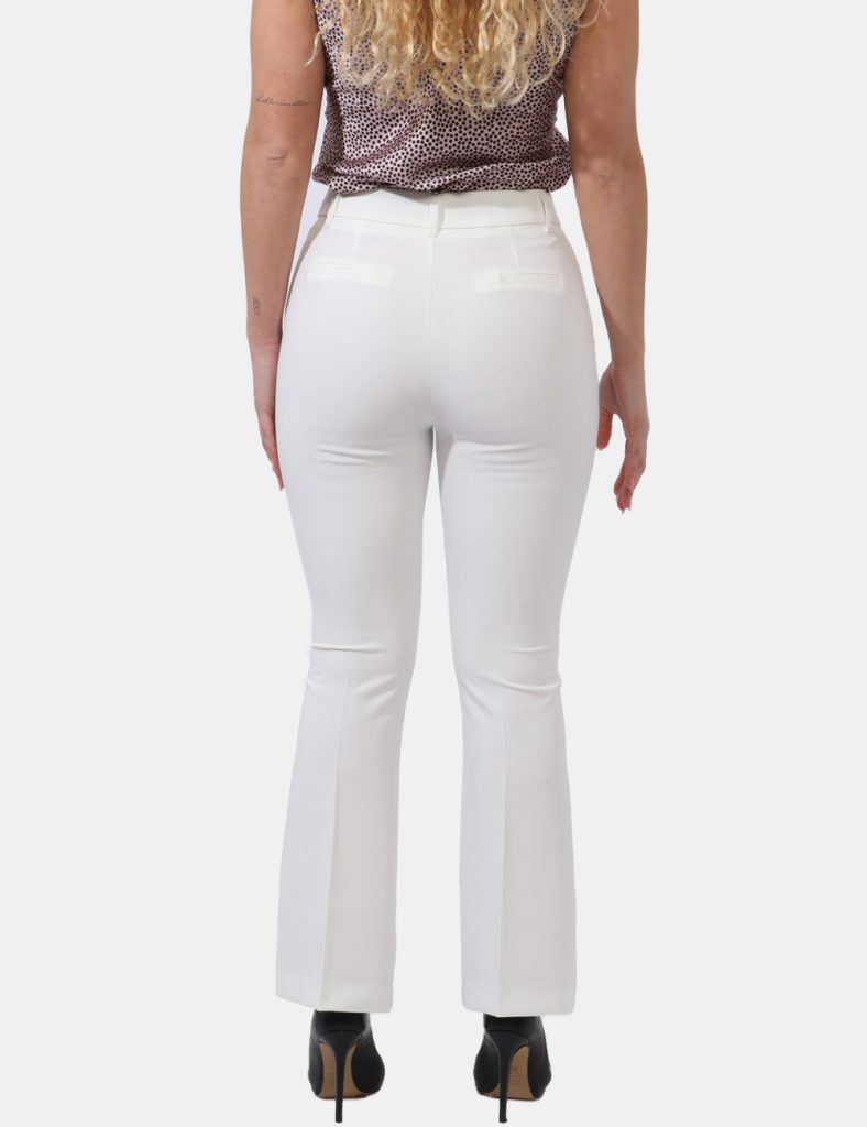 Pantaloni stretti attillati da donna scontati - Pantaloni Yes Zee Bianco