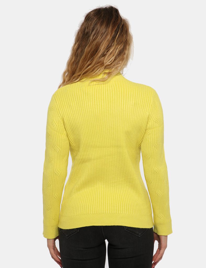 Abbigliamento donna scontato - Maglione Sandro Ferrone giallo kiwi