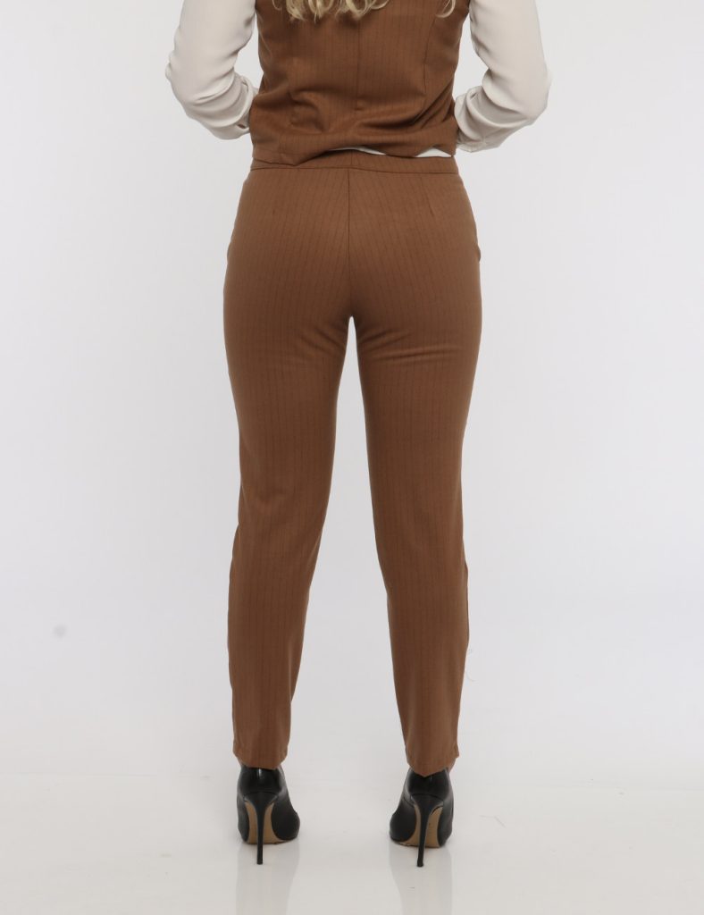 Pantaloni stretti attillati da donna scontati - Pantalone Vougue marrone came