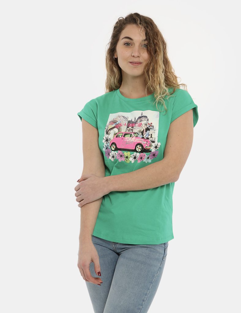 T-shirt da donna scontata - T-shirt Yes Zee verde