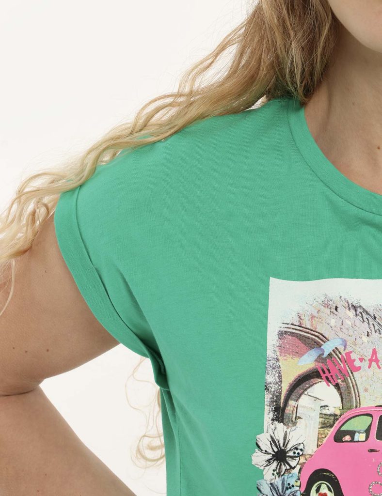 T-shirt da donna scontata - T-shirt Yes Zee verde