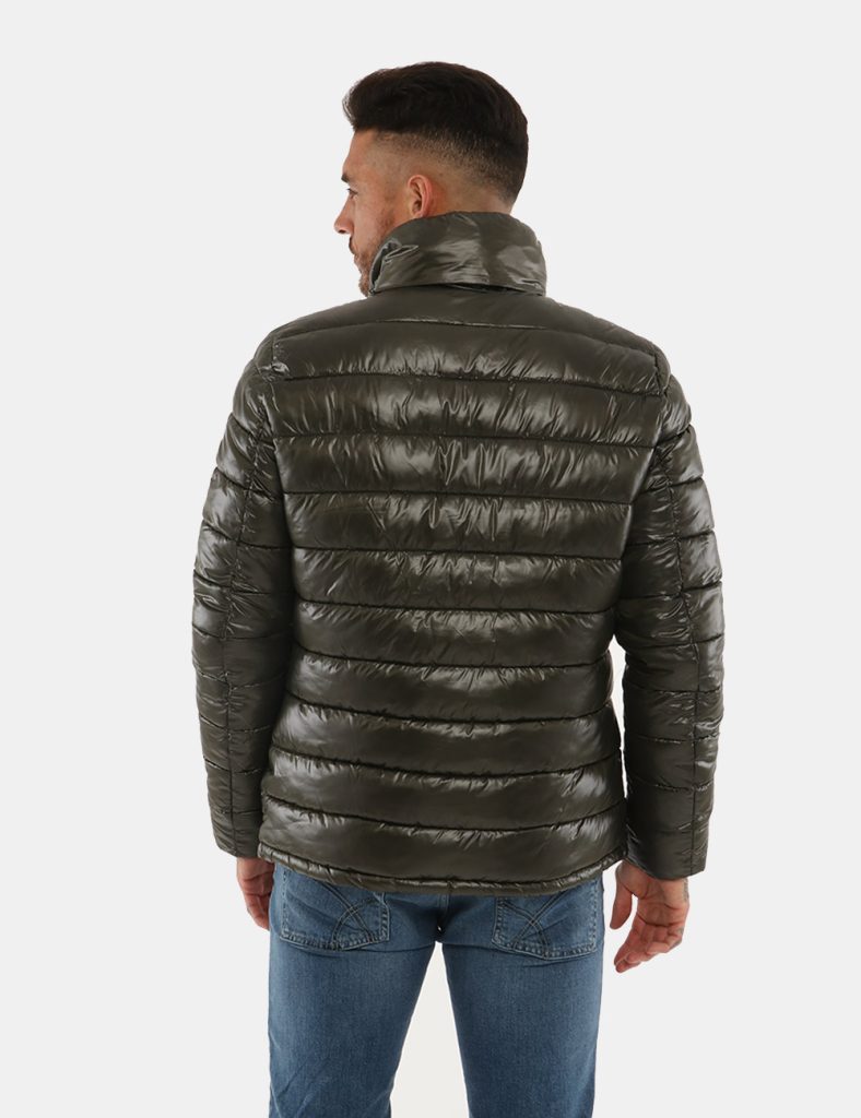 Outlet piumino uomo scontato - Piumino Scervino con cappuccio e multi zip