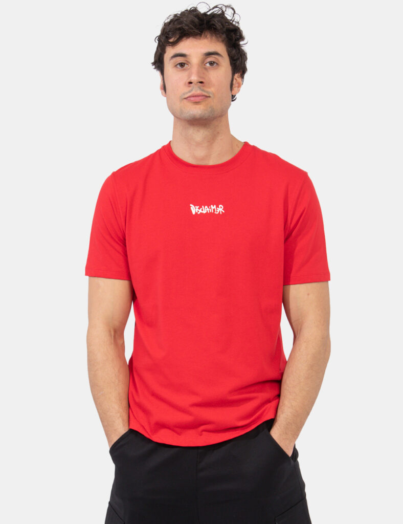 Abbigliamento da uomo Disclaimer - T-shirt Disclaimer Rosso