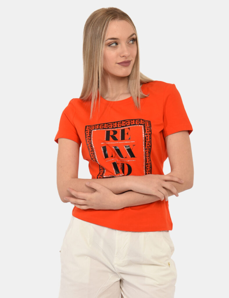 T-shirt da donna scontata - T-shirt Fracomina Arancione