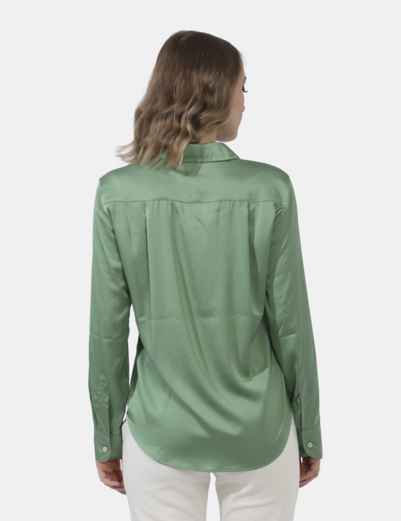 Camicia bluse elegante da donna scontata - Camicia Emme Marella Verde