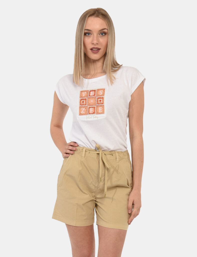 Yes Zee donna outlet - Shorts Yes Zee Beige
