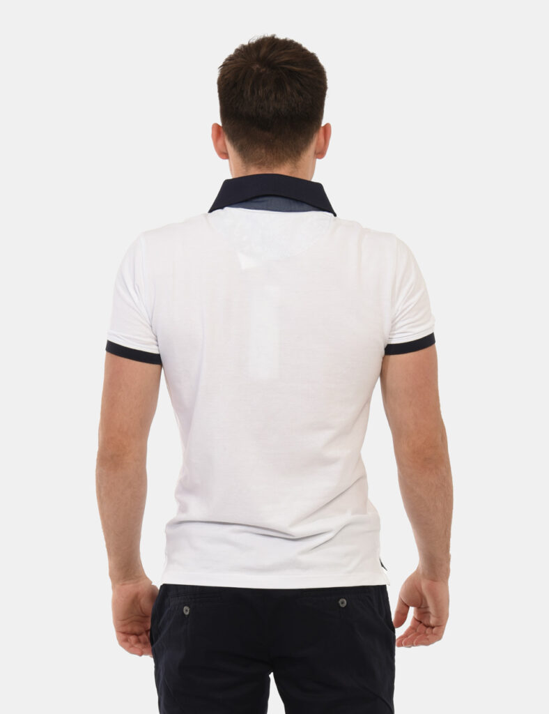 T-shirt uomo scontata - Polo Yes Zee Bianco