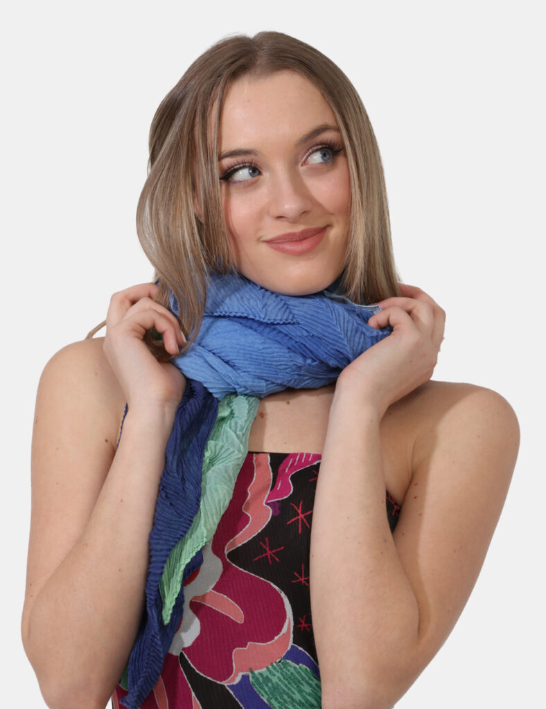 foulard da donna scontati - Foulard Desigual Blu