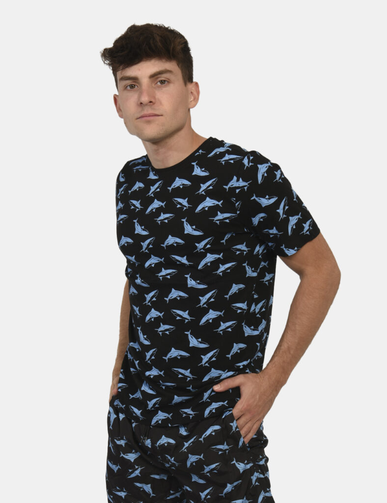 Abbigliamento uomo da mare - T-shirt Goha Nero