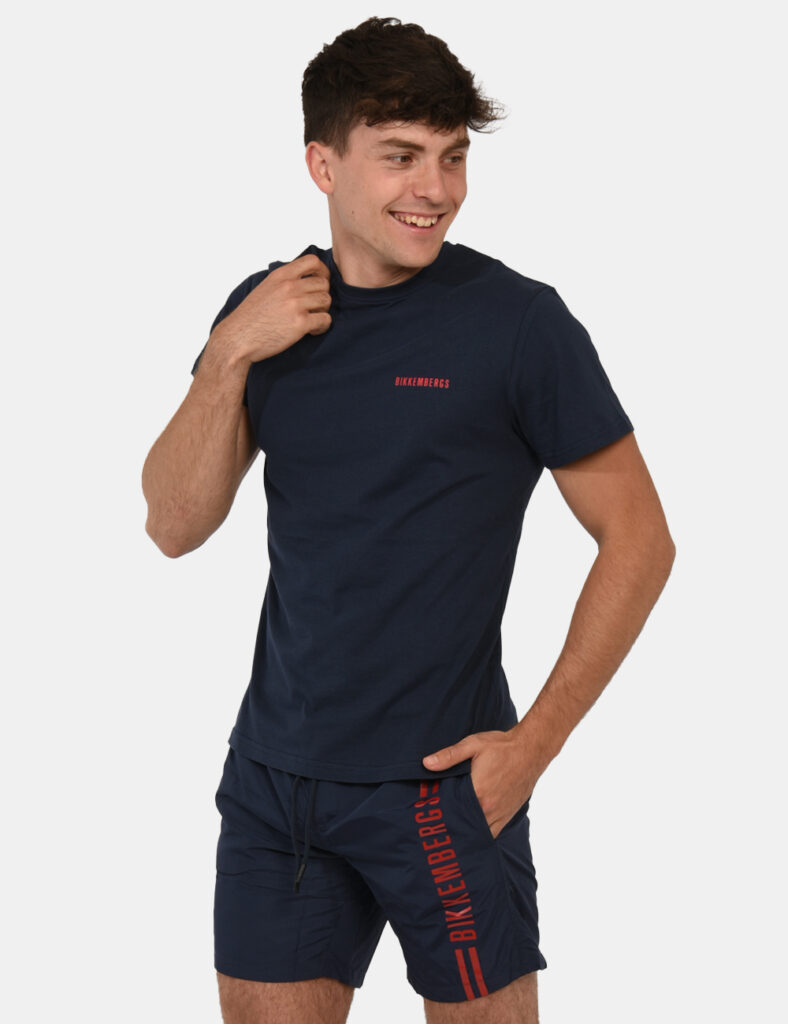 Abbigliamento uomo da mare - T-shirt Bikkembergs Blu
