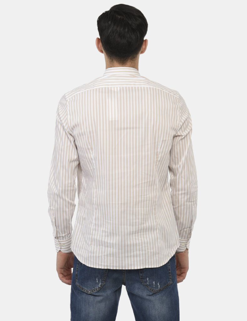 Outlet camicia da uomo scontata - Camicia Gazzarrini Beige