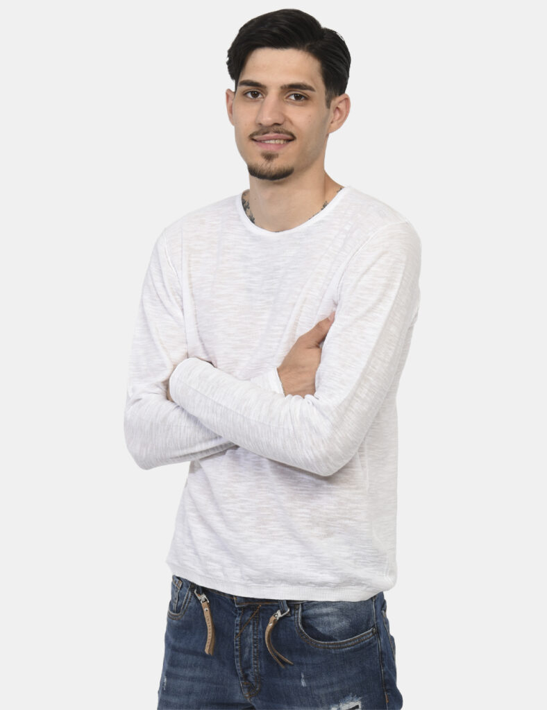 Outlet maglione uomo scontato - Maglione Sseinse Bianco