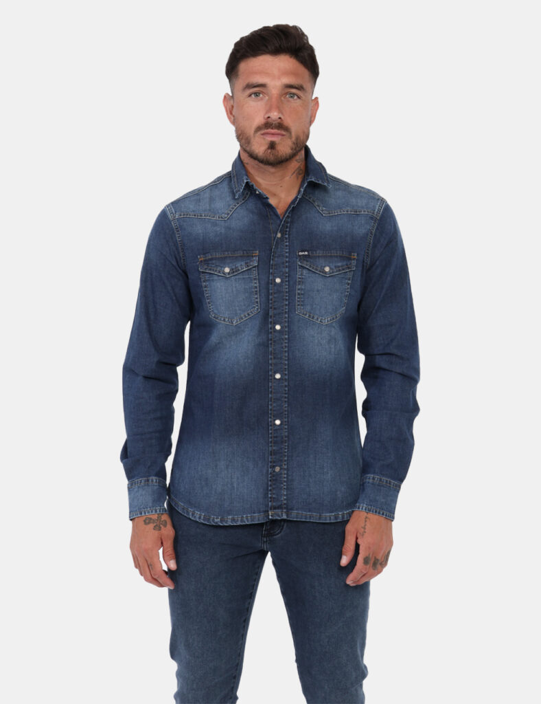 Camicia Gas Jeans - La camicia in denim è il must di questa stagione, abbinala a un jeans per fare un total look alla moda,