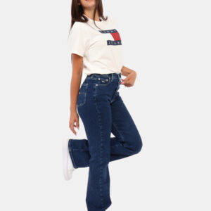 Jeans TOMMY HILFIGER Jeans - Jeans in total blu denim dark con tasche sagomate sul fronte e tasche a toppa sul retro. La ves