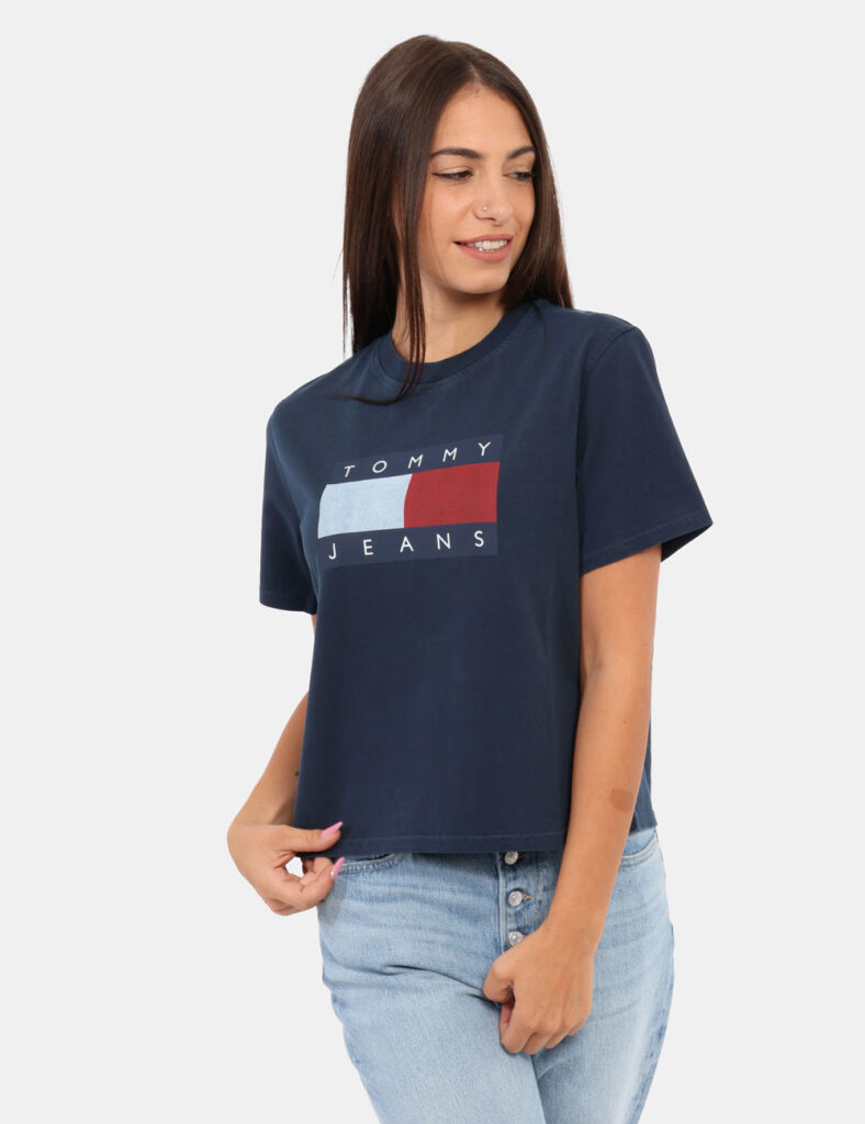 Abbigliamento donna scontato - T-shirt TOMMY HILFIGER Blu