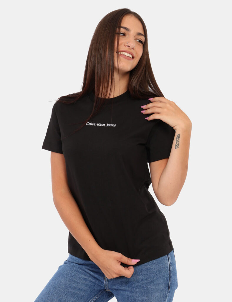 Abbigliamento donna scontato - T-shirt Calvin Klein Nero