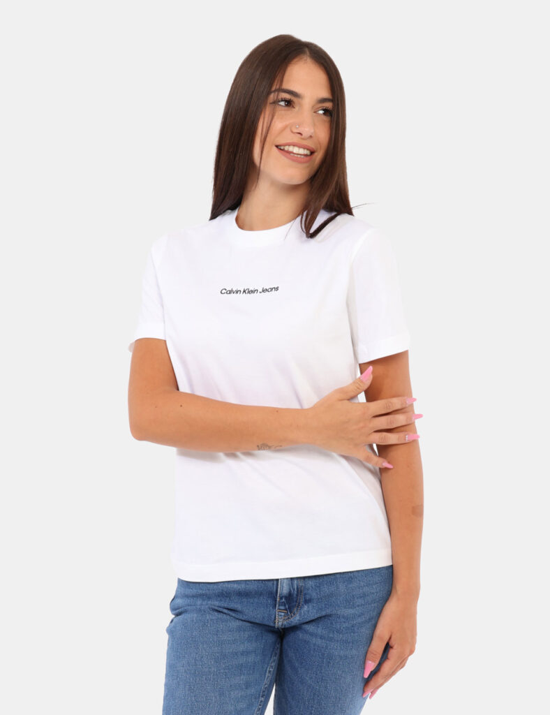 Abbigliamento donna scontato - T-shirt Calvin Klein Bianco