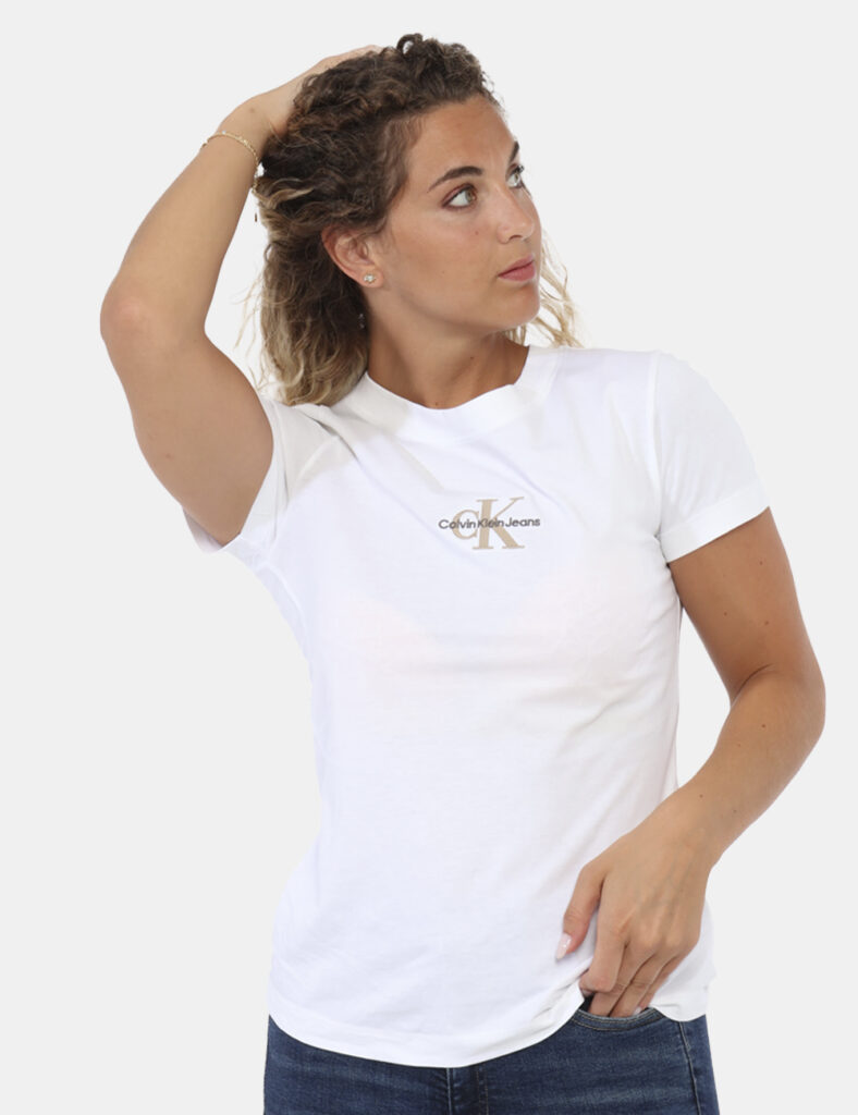 T-shirt Calvin Klein Bianco