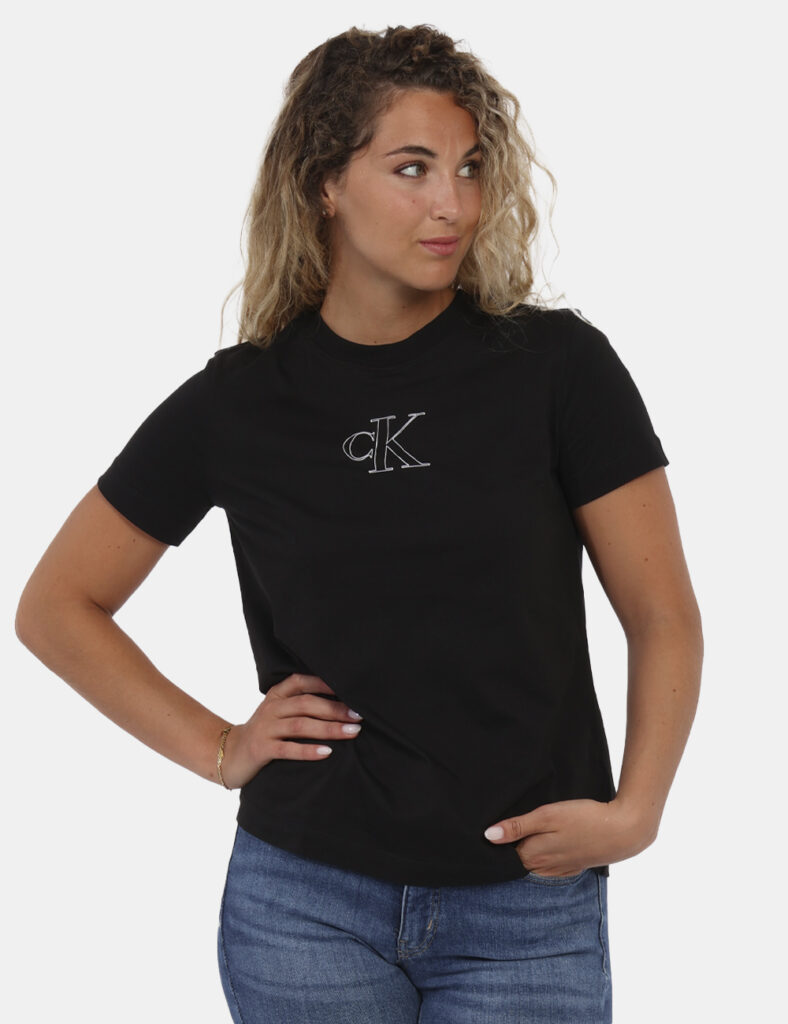 Abbigliamento donna scontato - T-shirt Calvin Klein Nero