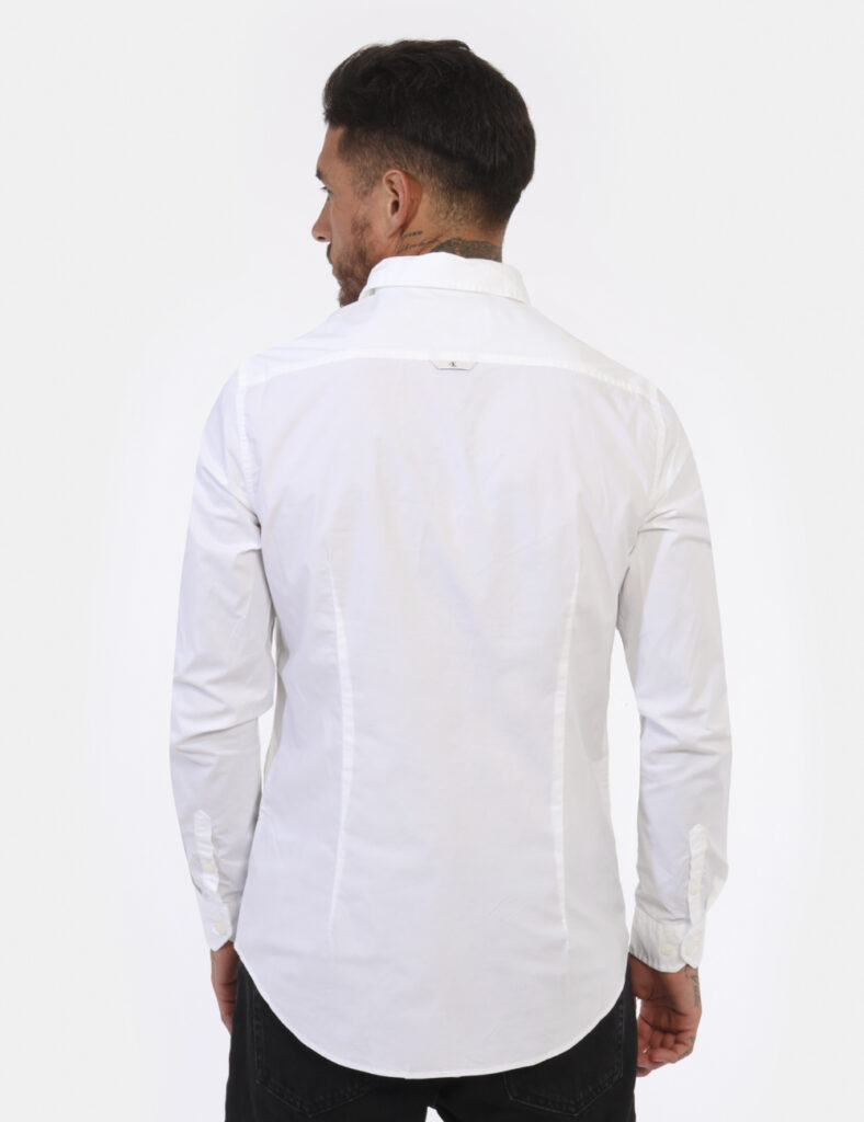 Outlet camicia da uomo scontata - Camicia CALVIN KLEIN Bianco