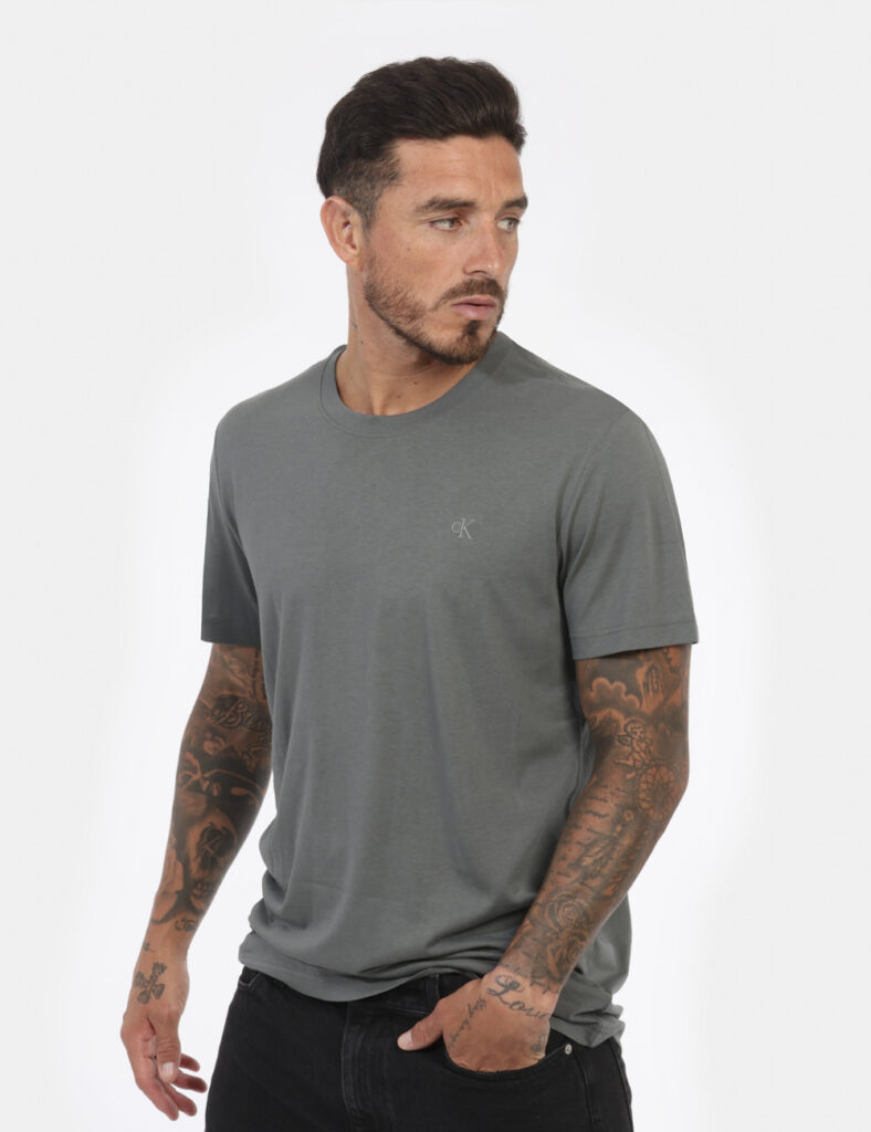 Calvin Klein uomo outlet - T-shirt CALVIN KLEIN Grigio