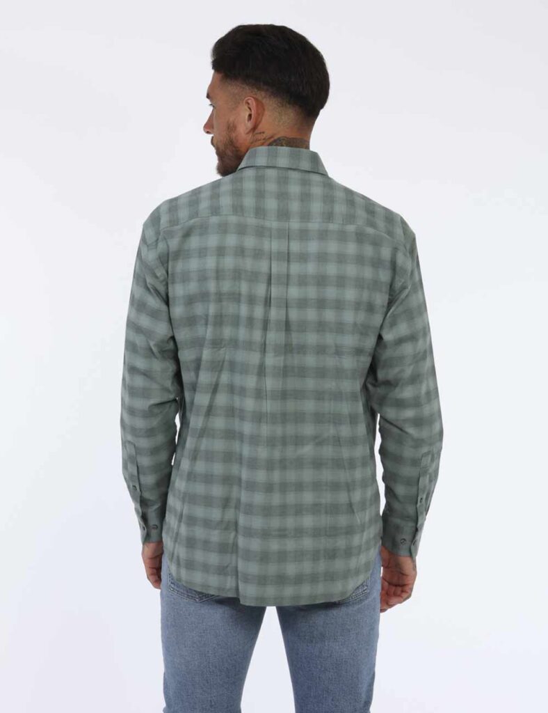 Outlet camicia da uomo scontata - Camicia Calvin Klein Verde