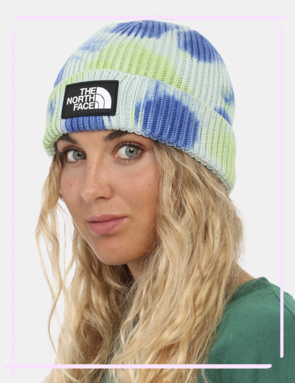 Cappello The North Face Blu - Berretto multicolor con logo patch TNF sul fronte. Cosa aspetti? Indossa questo cappello con