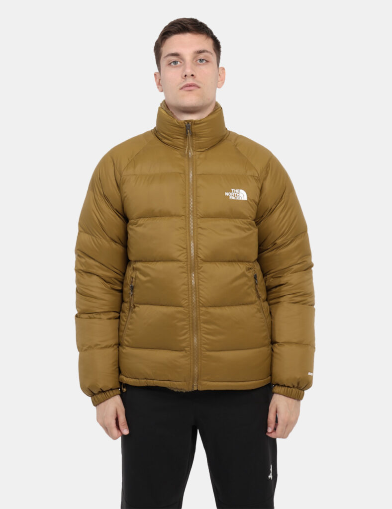 Piumino The North Face Marrone - Piumino corto in colo ocra marrone con tasche con zip. La vestibilità è morbida e pratica g