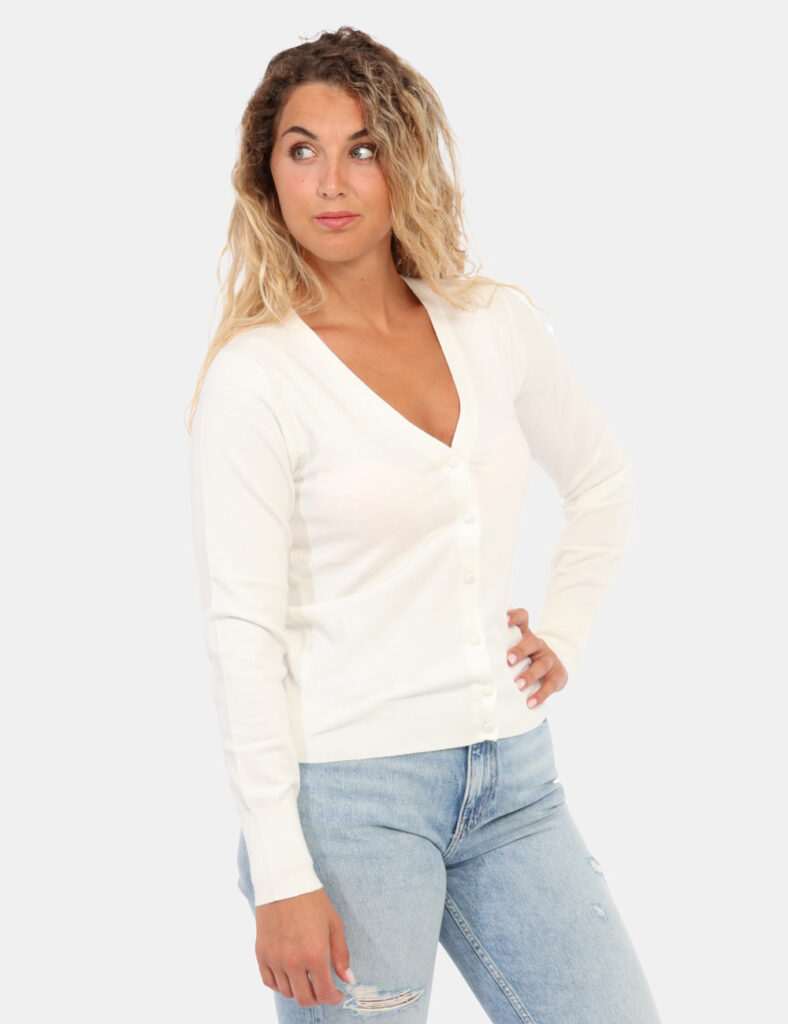 Abbigliamento donna scontato - Cardigan Rue de Clerie Latte