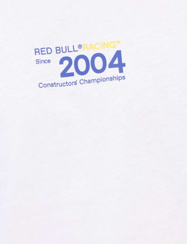 T-shirt Red Bull Bianco - Questa t-shirt Red Bull Racing x Pepe jeans a maniche corte, caratterizzata da un design sobrio e