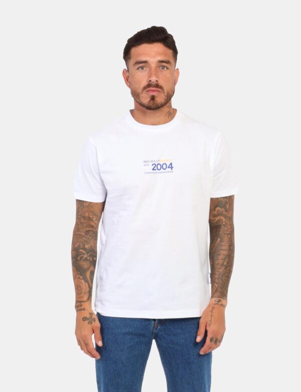 T-shirt Red Bull Bianco - Questa t-shirt Red Bull Racing x Pepe jeans a maniche corte, caratterizzata da un design sobrio e