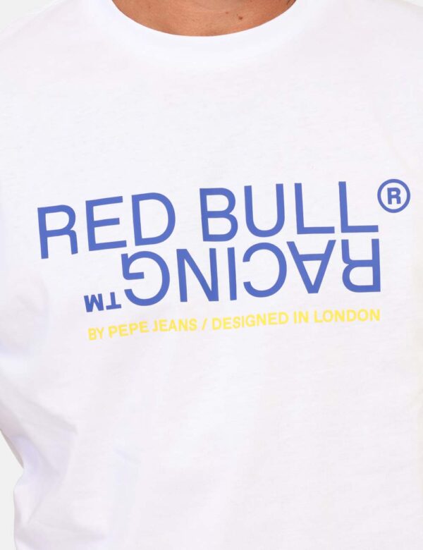 T-shirt Red Bull blu bianco - Questa t-shirt Red Bull Racing x Pepe Jeans da uomo, realizzata in morbido cotone, è un capo i