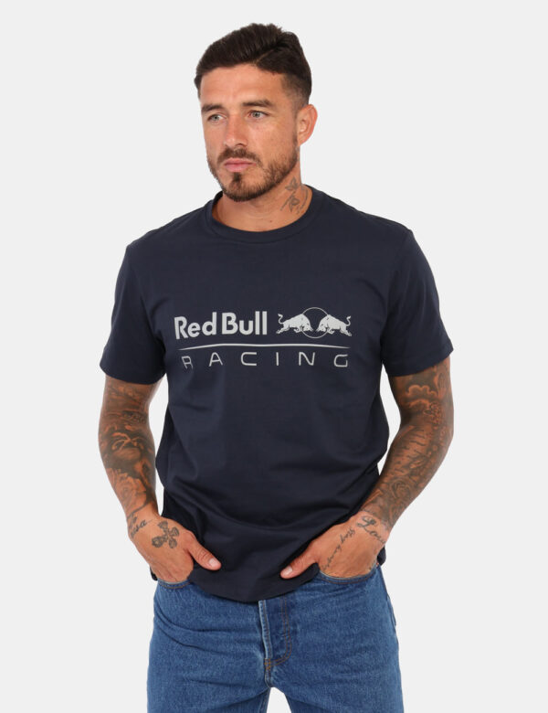 T-shirt Red Bull Blu - Questa t-shirt Red Bull Racing x Pepe Jeans a maniche corte è un capo essenziale per gli appassionati