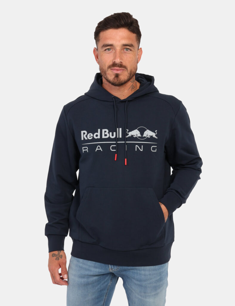 Felpa Red Bull Blu navy con cappuccio - Questa felpa con cappuccio Red Bull Racing x Pepe jeans rappresenta il perfetto mix