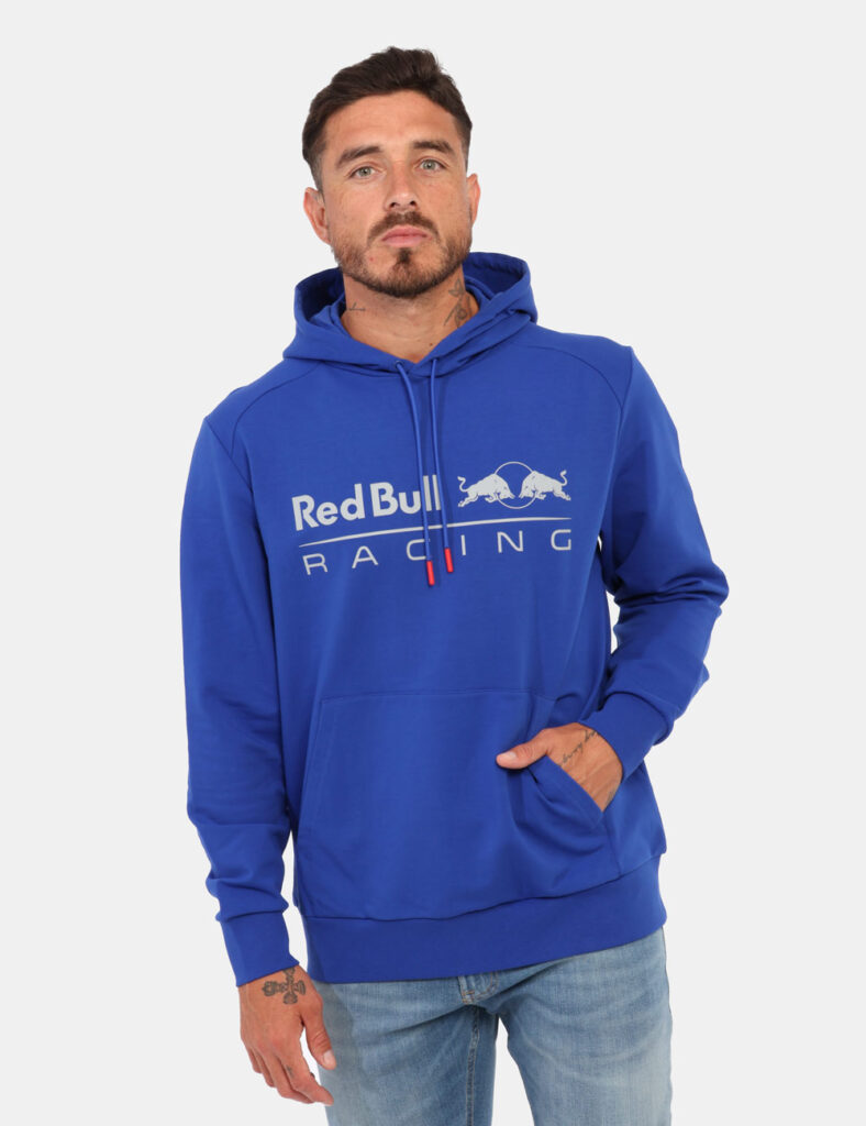 Felpa  Red Bull Blu elettrico con cappuccio